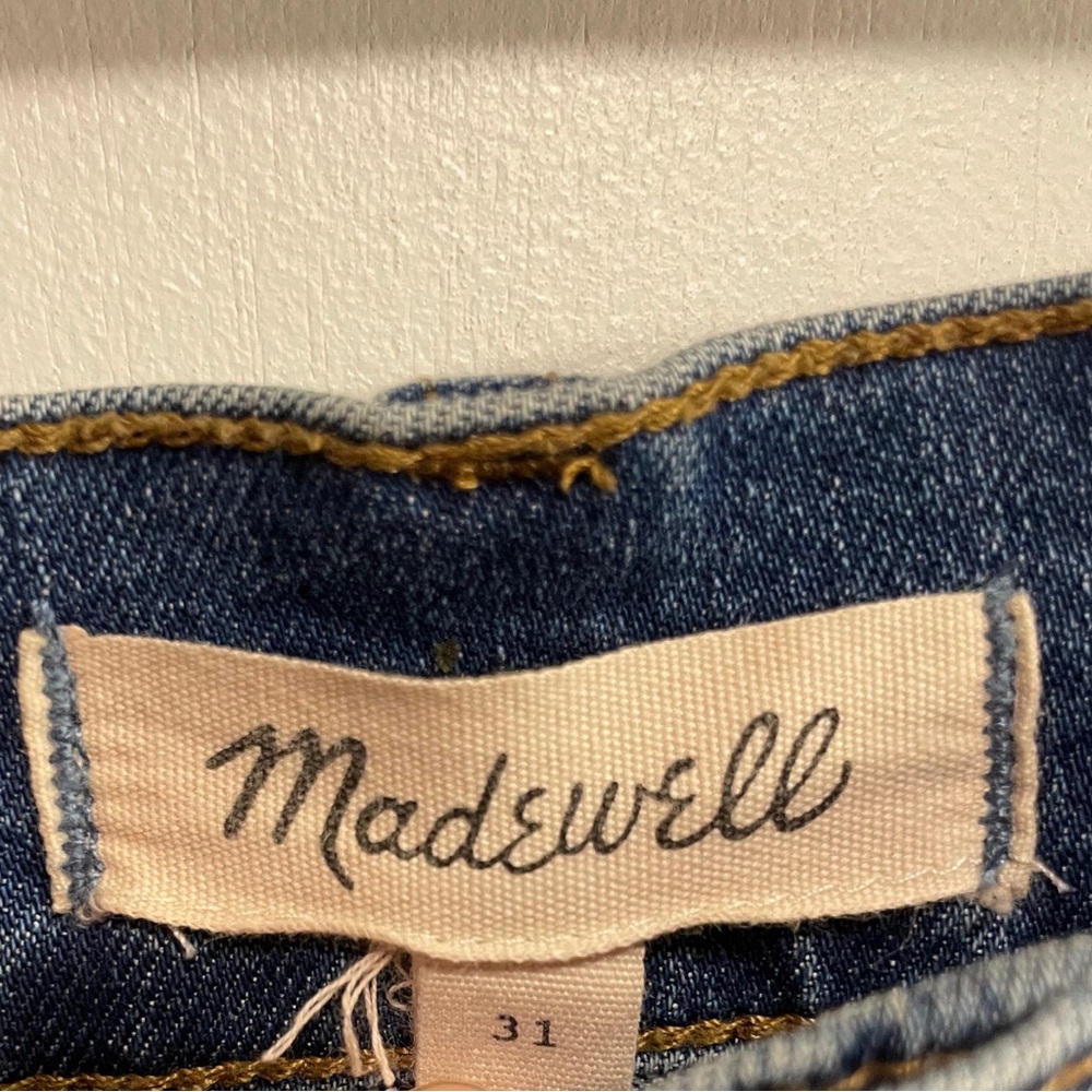 Madewell Mccarren Patchwork Denim Mini Skirt - Bl… - image 2